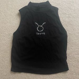 SHEIN high neck Taurus tank top